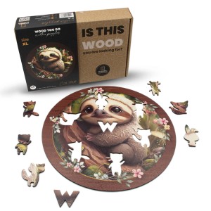 Wooden puzzle Sloth | 40 elements | XL